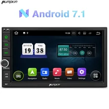 Тыквы 2 DIN Android 7.1 Univeral Прокат dvd-плеер GPS навигации стерео FM RDS Географические карты Wi-Fi Радио 3 г usb bluetooth головного устройства