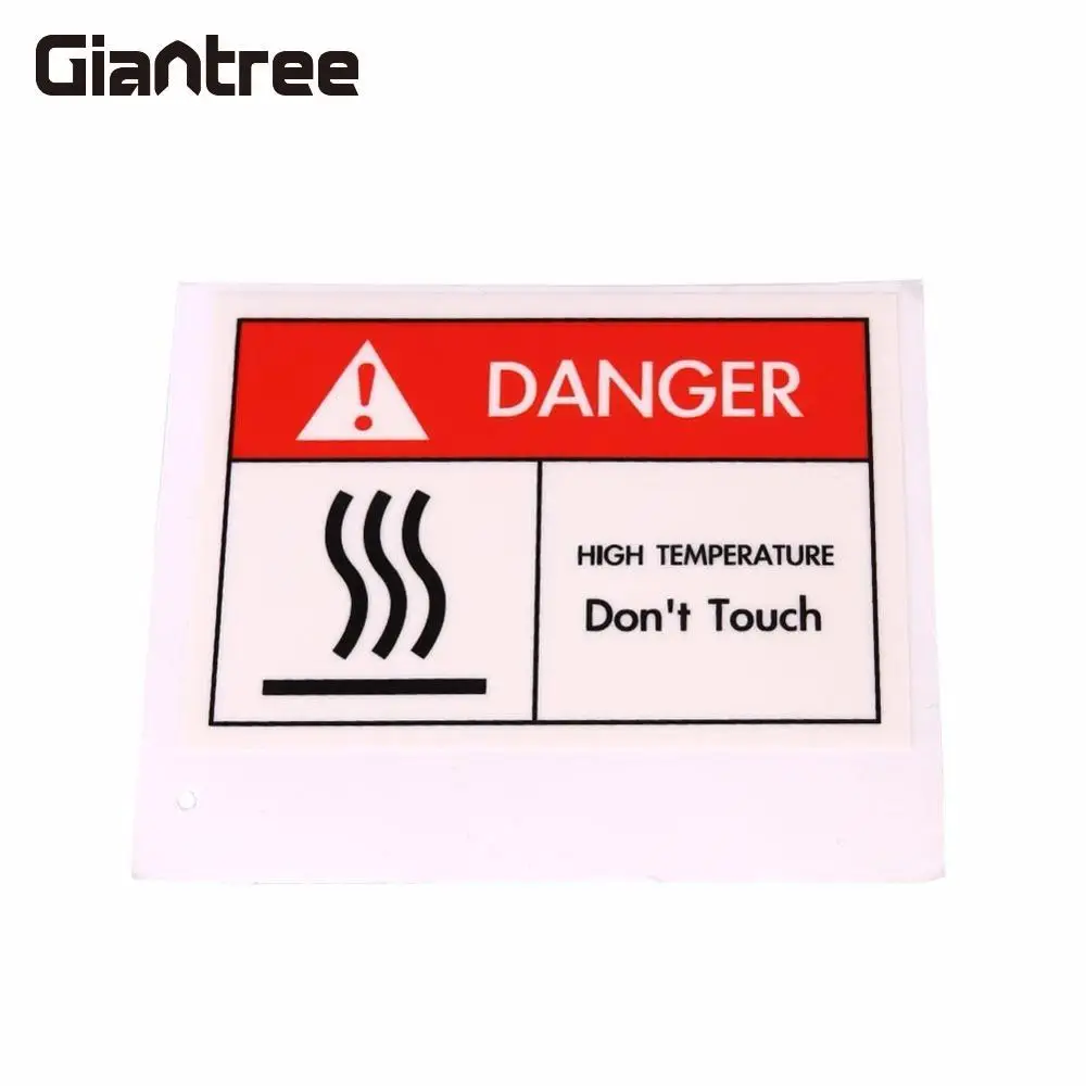 

Giantree Fade proof Hot Surface High Temprature Warning Security Safety Stickers Labels Eye-Catching Red Vinyl 70x50m