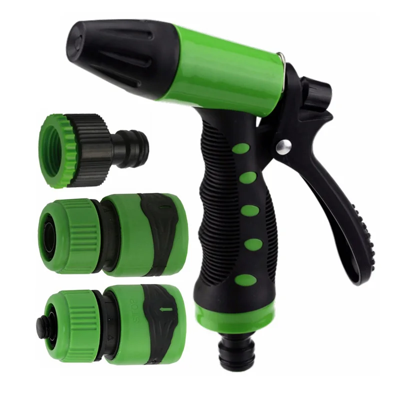 Adjustable Multifunctional Water Gun 2 Function Spray Set with 3pcs Connectors Garden Watering Tools | Дом и сад