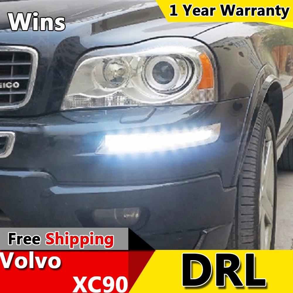 Wins lights for Volvo XC90 LED DRL XC90 DRL LED Daytime Running Light Car Fog Lamp Automotive