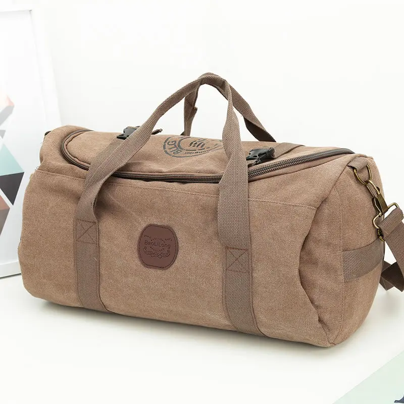 كبيرة قدرة الرجال حقائب السفر خمر قماش النساء نهاية الأسبوع السفر واق من المطر حمل Crossbody أكياس عارضة الذكور رحلة الكتف أكياس