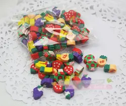 Фрукты ластик небольшой мини-конфеты резиновая для студентов и цветные детские конфеты ластик 50 шт. набор Новогодний подарок Fre доставка