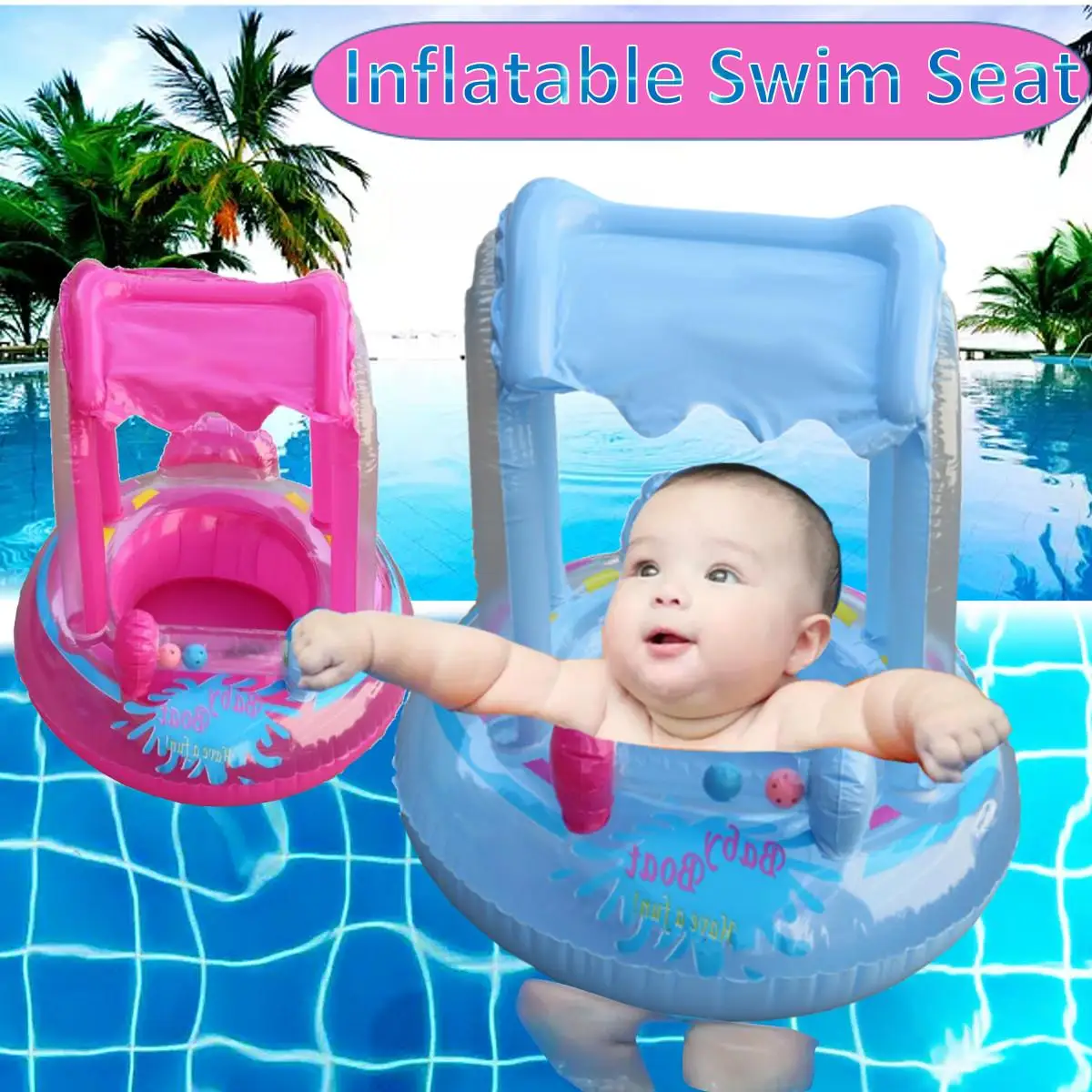 

Summer Float Safety Swimming Toys Tools Cartoon Shark Float Kids Swimming Whale Swim Seat Baby Inflatable Swimming Pool