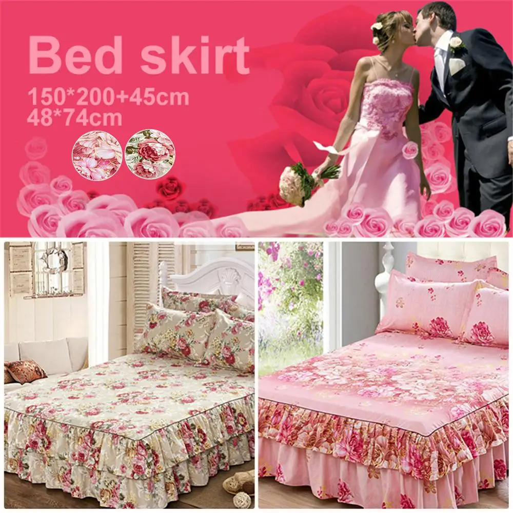 

Hot Sell Ivory Color Bed Skirts Bedding Skirt Wrap Around Elastic Fluffy Dust, Easy Wrinkle-Resistant & Fade-Resistant