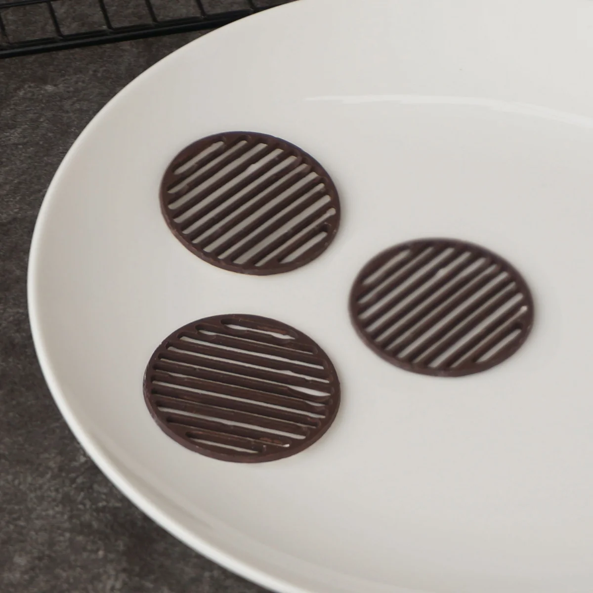 Выдалбливают круглые формы трафарет для шоколада формы круглые силиконовые формы передачи лист украшения торта выпечки Chablon