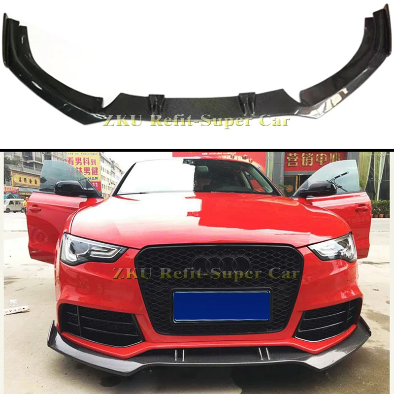 

RS5 ABT Style Carbon Fiber Front Bumper Lip for Audi A5 2012-2016