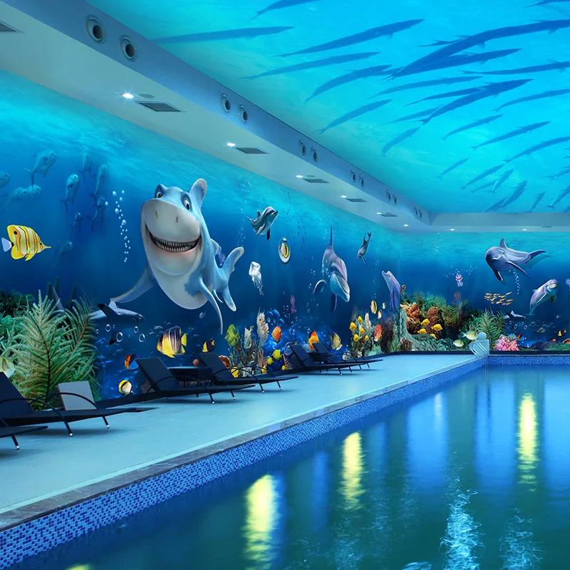 seamless 3d stereo dolphin wallpaper underwater world living room tv backdrop ktv restaurant cartoon wallpaper wallpaper - Underwater World Restaurant seamless 3d stereo dolphin wallpaper underwater world living room tv backdrop ktv restaurant cartoon wallpaper wallpaper - Underwater World Restaurant