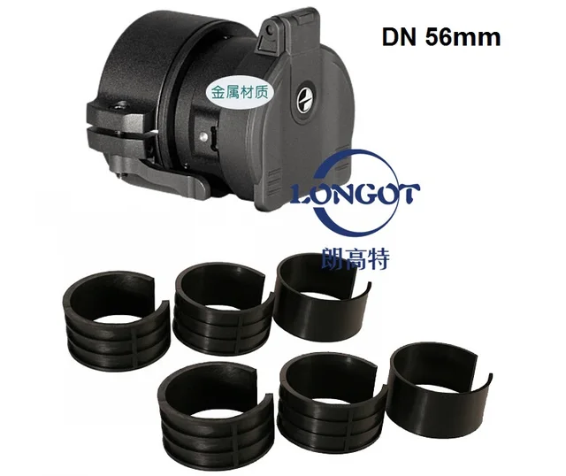 Best price at $162 Cheap Pulsar 79126 Cover Ring Adapter DN 56 mm metal body adapter attach NV scope Forward DN55 to day optical devices 56mm