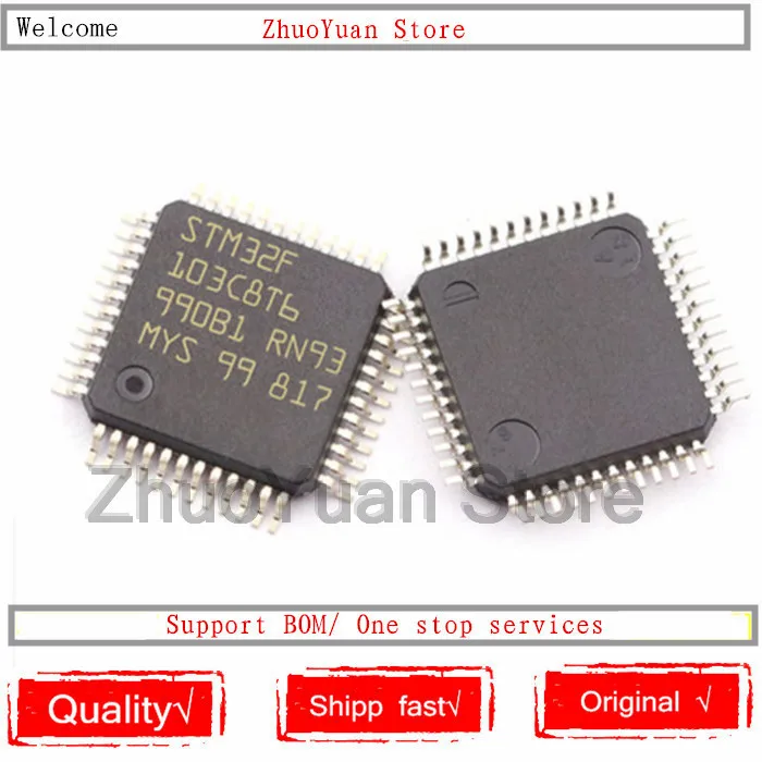 1 шт./лот STM32F103C8T6 STM32 F103C8T6 новый оригинальный микросхема IC на 64 к с чипом |