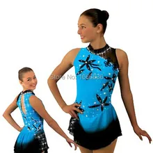 Лидер продаж Фигурное катание на коньках Платья для женщин для девочек; Новинка бренд Vogue соревнования по фигурному катанию Индивидуальные платье dr2962