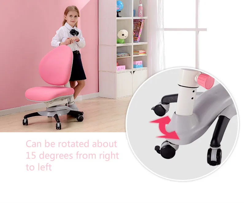 Adjustable Desk and Chair Set Love Fruit Learning Table Children Lifting Study Tables and Chairs Set Kids Furniture