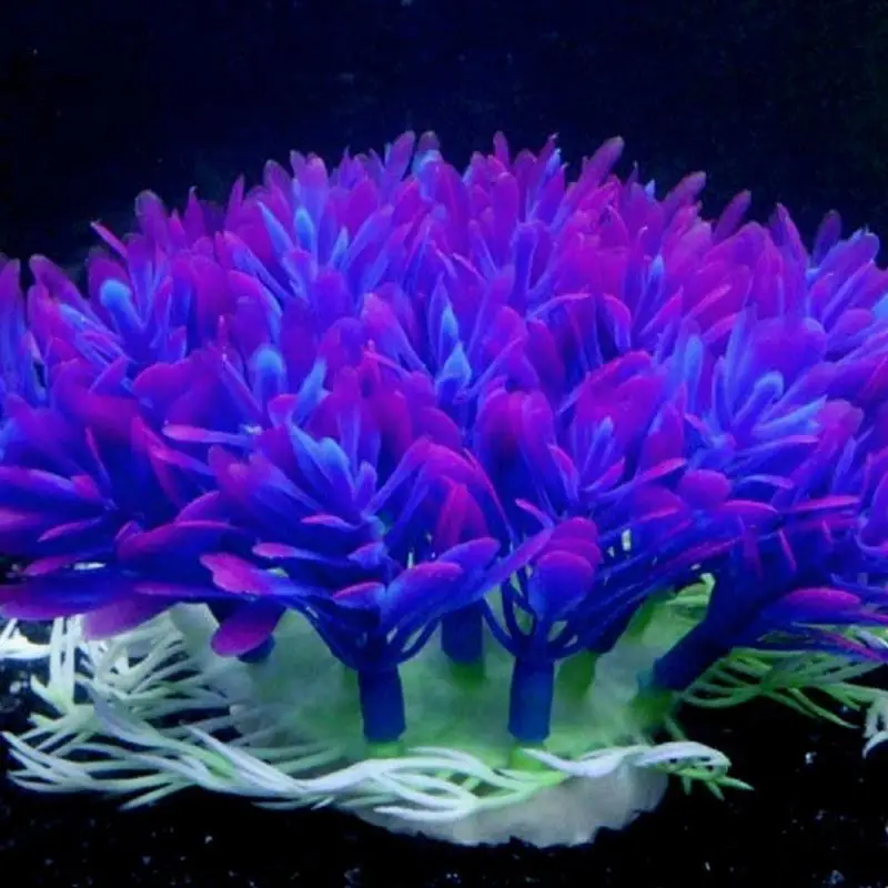 Мягкие фиолетовые аквариумные подводные растения для аквариума водные растения для украшения дома