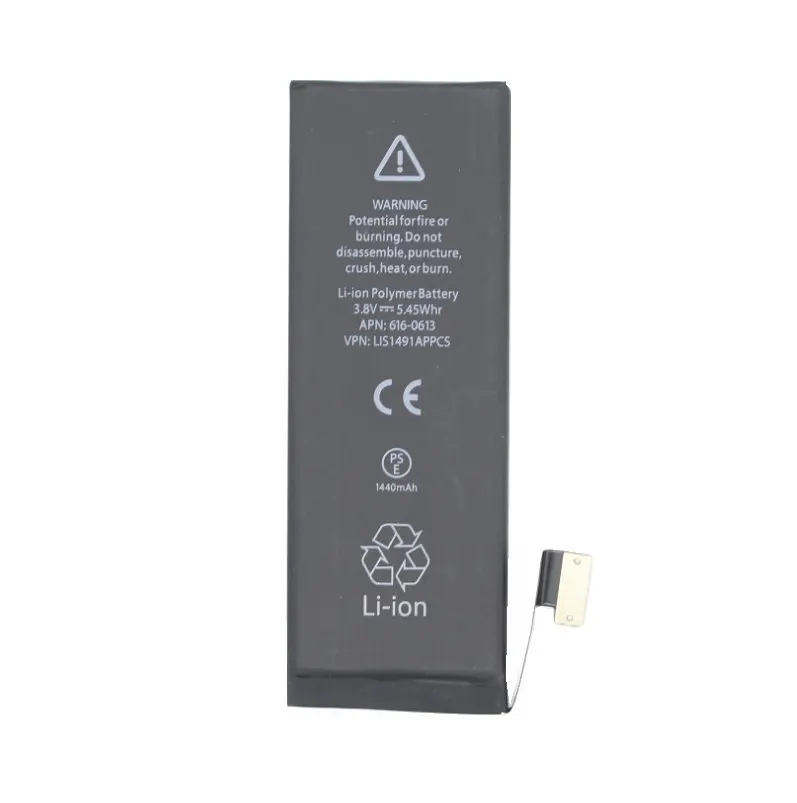 

5pcs /lot 1440mAh 0 zero cycle Replacement Li-Polymer Battery For iPhone 5 5G 5 G Accumulator Batteries