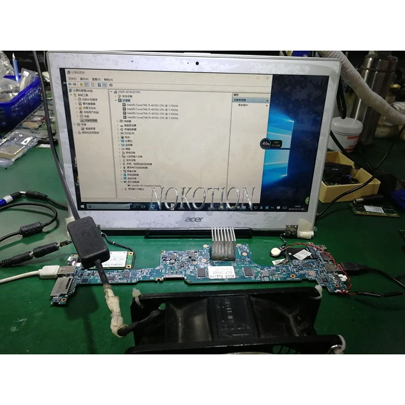 NOKOTION NBMBK11007 NB. MBK11.007 48.4LZ02.021 для acer aspire S7-392 Материнская плата ноутбука SR1EF I5-4210U 4 Гб памяти