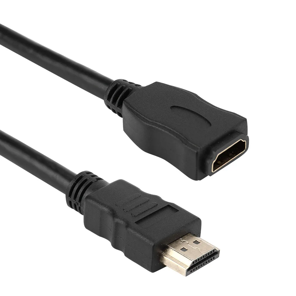 Новое поступление 50 см HDMI штекер гнездо Удлинительный кабель v1.4 3D высокая