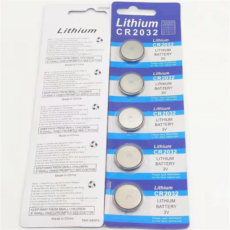 10pcs card 2032 CR2032 3V 220mAh lithium Button Coin Battery in Bulk