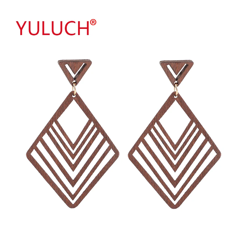 

2018 new design geometric shape hollow out line fashion jewelry stud earrings accessories personality women gifts