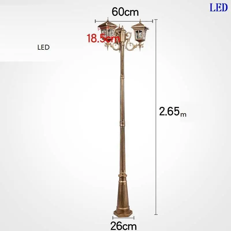 Лампа Jalan Tuinlamp квадратная Farola Lampioni Da Esterno наружная площадь Lampione светодиодный светильник Exterieur уличный дорожный светильник - Испускаемый цвет: Number  5