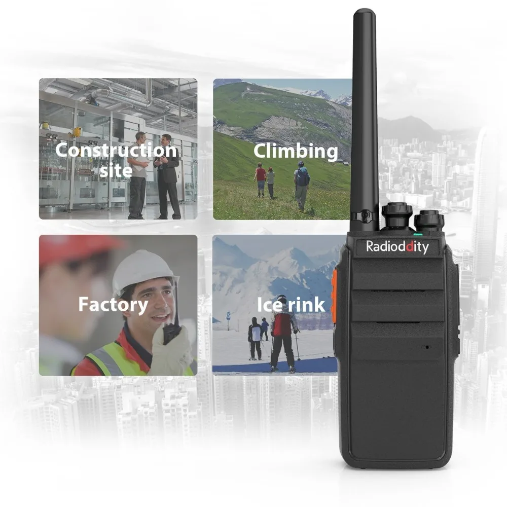 4 шт. двухсторонняя радиосвязь R2 PMR446Mhz 16CH UHF Scrambler VOX Walkie Talkie большой диапазон с USB
