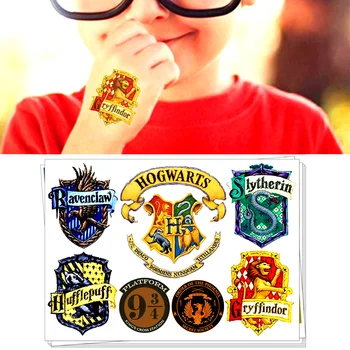 

Hogwarts 4 Houses Signet - Children Temporary Tattoo Sticker Cartoon Tatoo Body Art Novelty Gag Toys Waterproof 2-3 Days