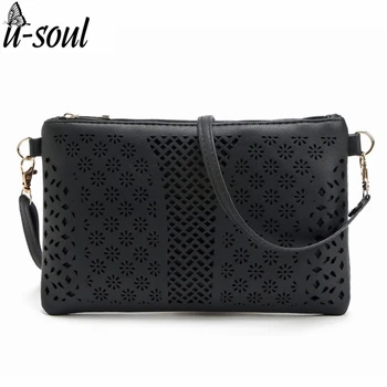 

2017 Hollow Out Mini Women Messenger Bags Simple Women Clutch Bag PU Casual Women Handbag Mini Cross Body Bag For Women ZCP183KK