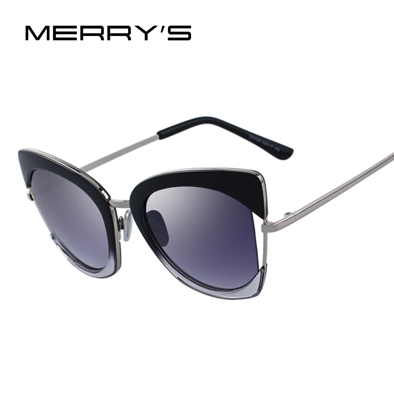 

Women Fashion Cat Eye Sunglasses Metal Temple UV400 Protection S6370