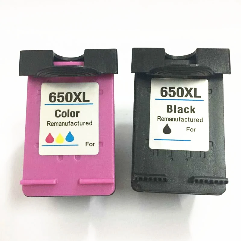 

vilaxh 650 Refilled Ink Cartridge Replacement For HP 650 XL 650XL Deskjet 1015 1515 2515 2545 2645 3515 3545 4515 4645 Printer