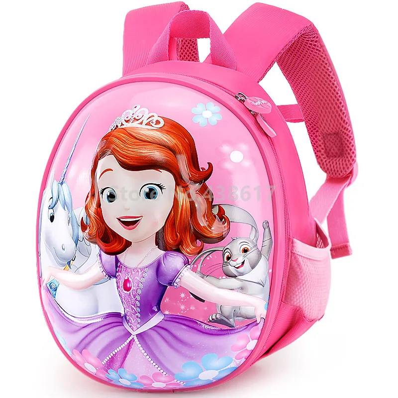 

New Princess Sofia Anti-lost Hard Shell Backpack for Girls Kids Toddler Kindergarten Preschool School Bag With Safety Leash Bags
