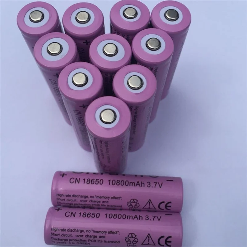 Новые батареи! 3,7 V 18650 батарея 10800mAh литий-ионная аккумуляторная батарея для фонарика 18650 GTL EvreFire