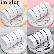 Шикарные очки солнечные очки с цепочкой цепочка для очков для чтения очки шнур держатель шеи ремень веревка серебро золото черный розовое золото