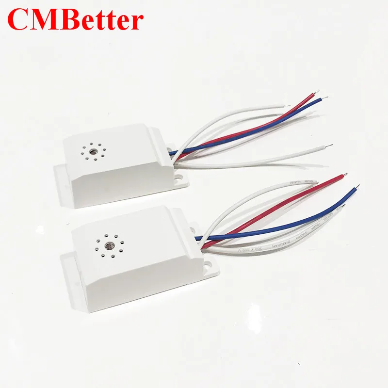

CMBetter 220v voice control module switch LED sound and light control built - in intelligent corridor delay sensor switch 4 line