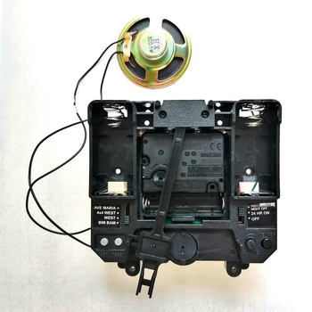 

R Step Movement with Music Chime Box Plastic Quartz mechanism with hands & Pendulum drive units DIY Clock Accessory Kits