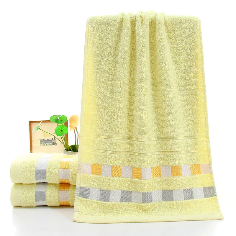 33*73 см Мягкое хлопковое полотенце впитывающее полотенце спортивное полотенце для лица и рук быстросохнущее банное пляжное полотенце для ванной - Цвет: 4