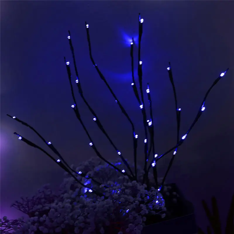 6 видов светодиодный светильник на дерево торшер для отдыха дома на открытом воздухе свадьбы Рождественский Декор подарки на день рождения - Испускаемый цвет: Blue