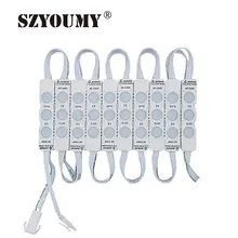 SZYOUMY высокое Напряжение AC 220 V 3030 3 светодиоды SMD 2835 6LED модуль огни с объективом высокое Мощность 200 шт. компанией DHL