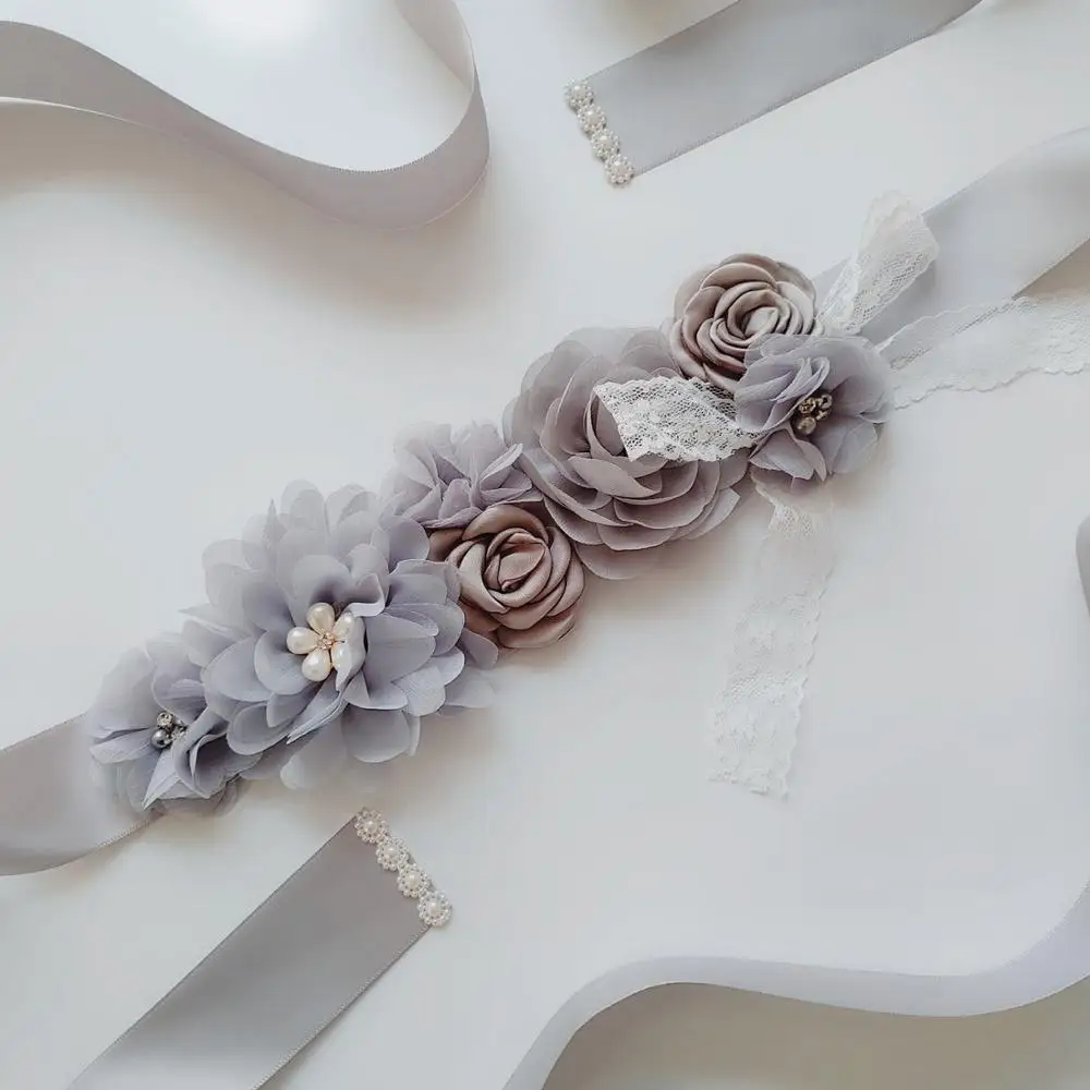 Элегантный свадебный букет Свадебные ремни пятнистая лента свадебное платье с поясом пояс невесты для женщин Свадебные аксессуары