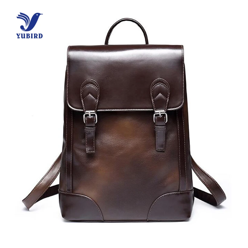 2017 Popular Brand Men Backpack Fashion PU Leather Backpacks Zipper