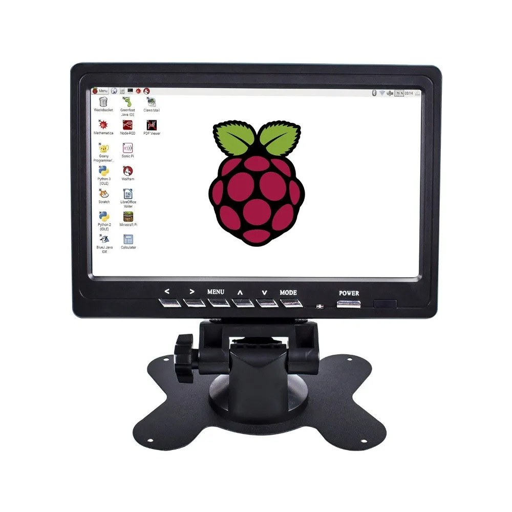 

Sunfounder 7 Inch Monitor HDMI 1024x600 HD IPS LCD Screen Display AV VAG Input Built In Speaker for Raspberry Pi 3Model B+ 3B
