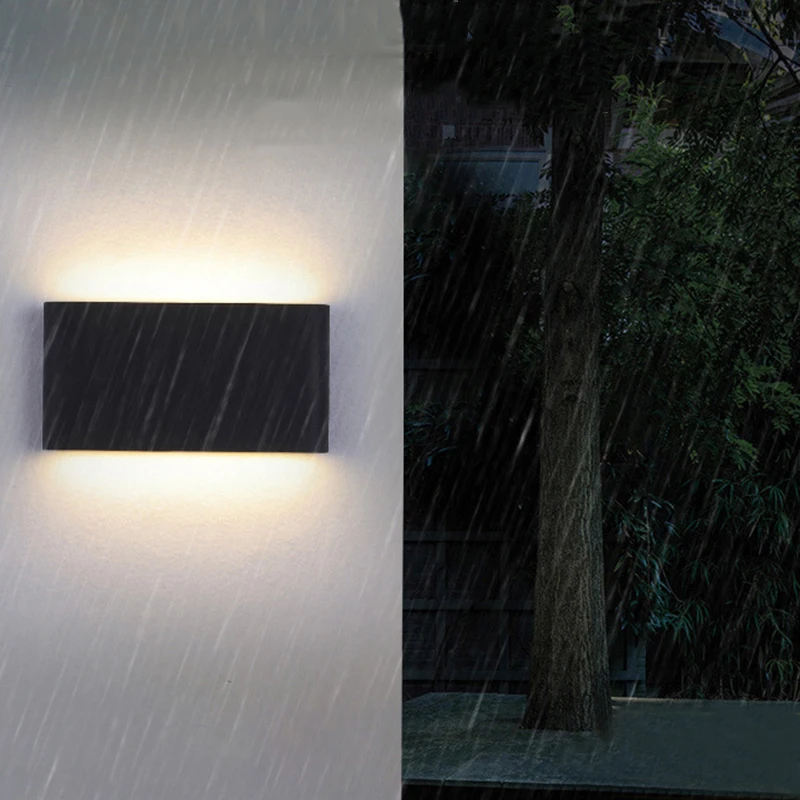 Современный светодиодный открытый водонепроницаемый стерео настенный светильник бра гостиная спальня веранды, коридора ванная комната зеркало декоративные светильники