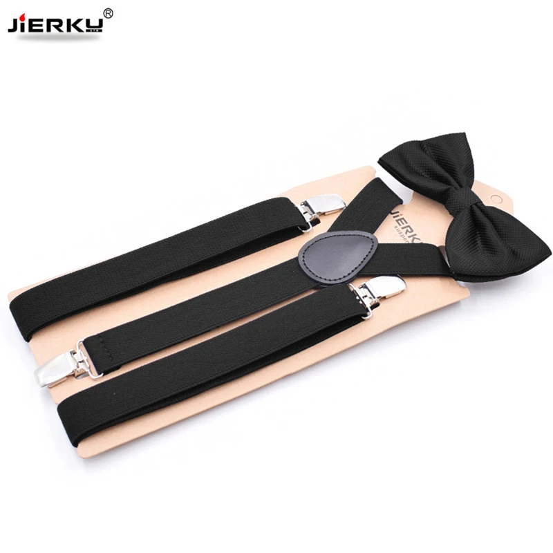 

Man's Suspenders with Bow Tie 3 clips Braces Set Male Vintage Casual Suspensorio Trousers Strap Father/Husband's Gift s
