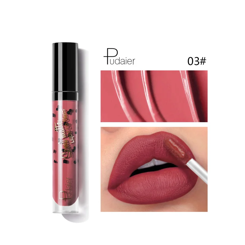 

Brand Waterproof Matte Liquid Lipstick Long-lasting Red Black Lip Gloss Makeup Stick Nude Beauty Lip Tint Korea Cosmetics TSLM1