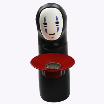 

Unique Spirited Away Piggy Bank Kaonashi No-Face 22cm Figures Toy Smart Anime Piggy Bank Powered by 2 AA battery cool Gift Toy
