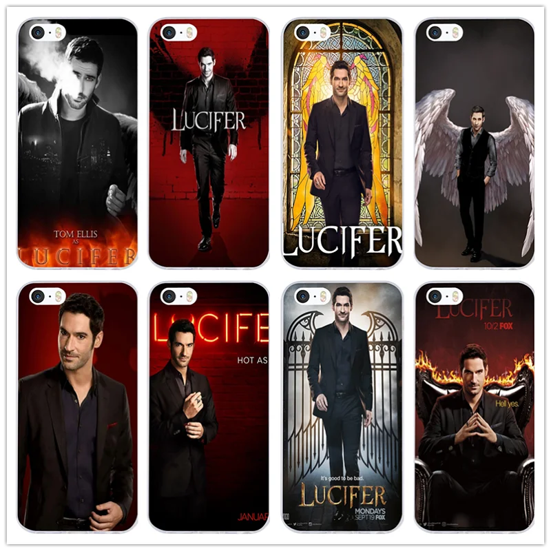 

Tom Ellis Lucifer Soft TPU Silicone Transparent Mobile Phone Cases Cover for iPhone 4 4s 5 5C SE 5S 6 6S 7 8 Plus X Coque Bags