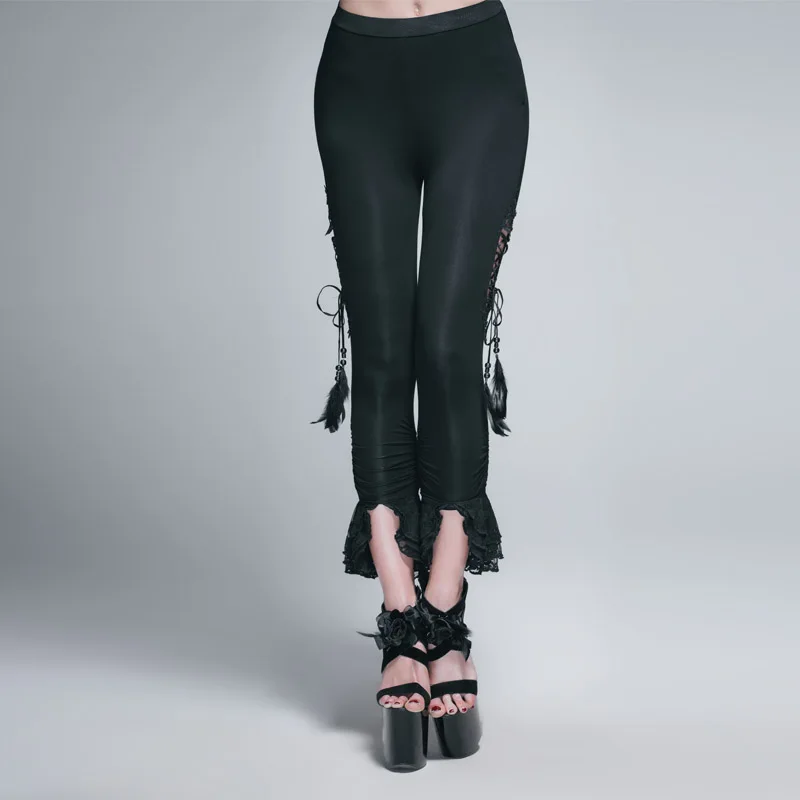 Punk Rock Slim Leggings For Women Sexy Skinny Fitness Gothic Fashion Solid Close-Fitting Harajuku Women Leggings