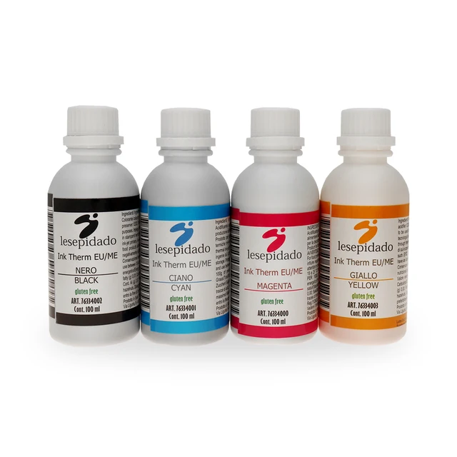 Best Price 4 Color x 100ML Universal Edible Ink Italy imported food ink For Cake Chocolate Food coffee printer edible ink Best Price 4 Color x 100ML Universal Edible Ink Italy imported food ink For Cake Chocolate Food coffee printer edible ink