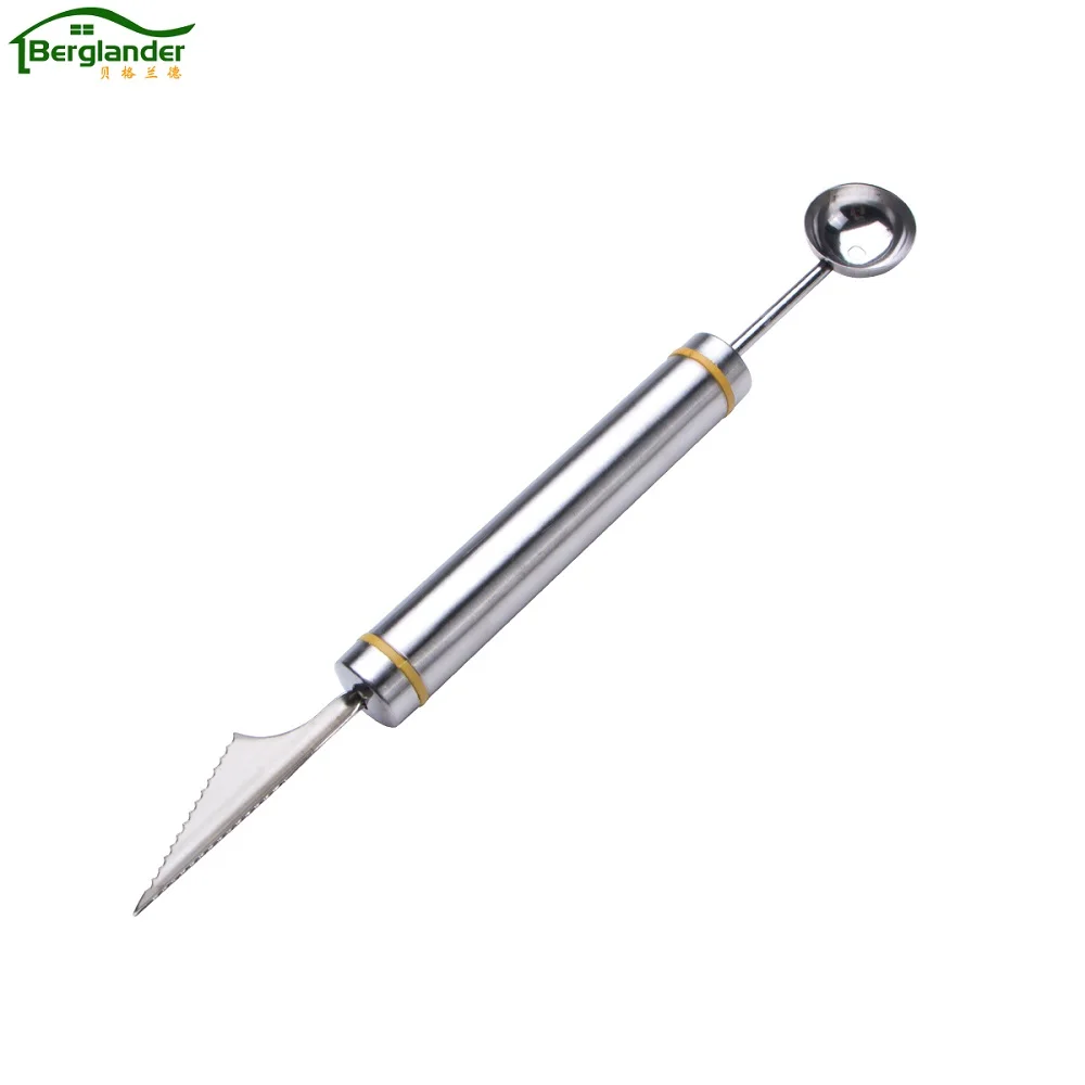 BERGLANDER Double End Multi Function Fruit Platter Carving Knife Fruit