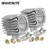 Apmatauto 2 piezas impermeable de la motocicleta LED faro 6 W 1000Lm XML-T6 blanco 6000 K Scooter/bicicleta de aluminio niebla DRL faro ► Foto 1/6