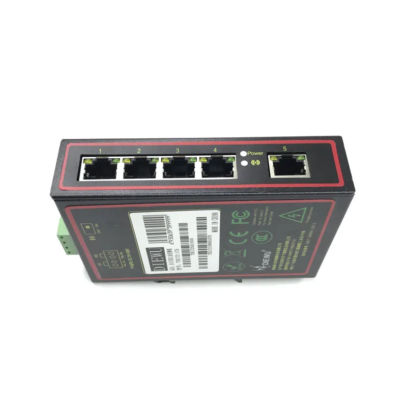 Промышленный Коммутатор 10/100 Мбит/с 5 портов ethernet промышленный switch5V 58V