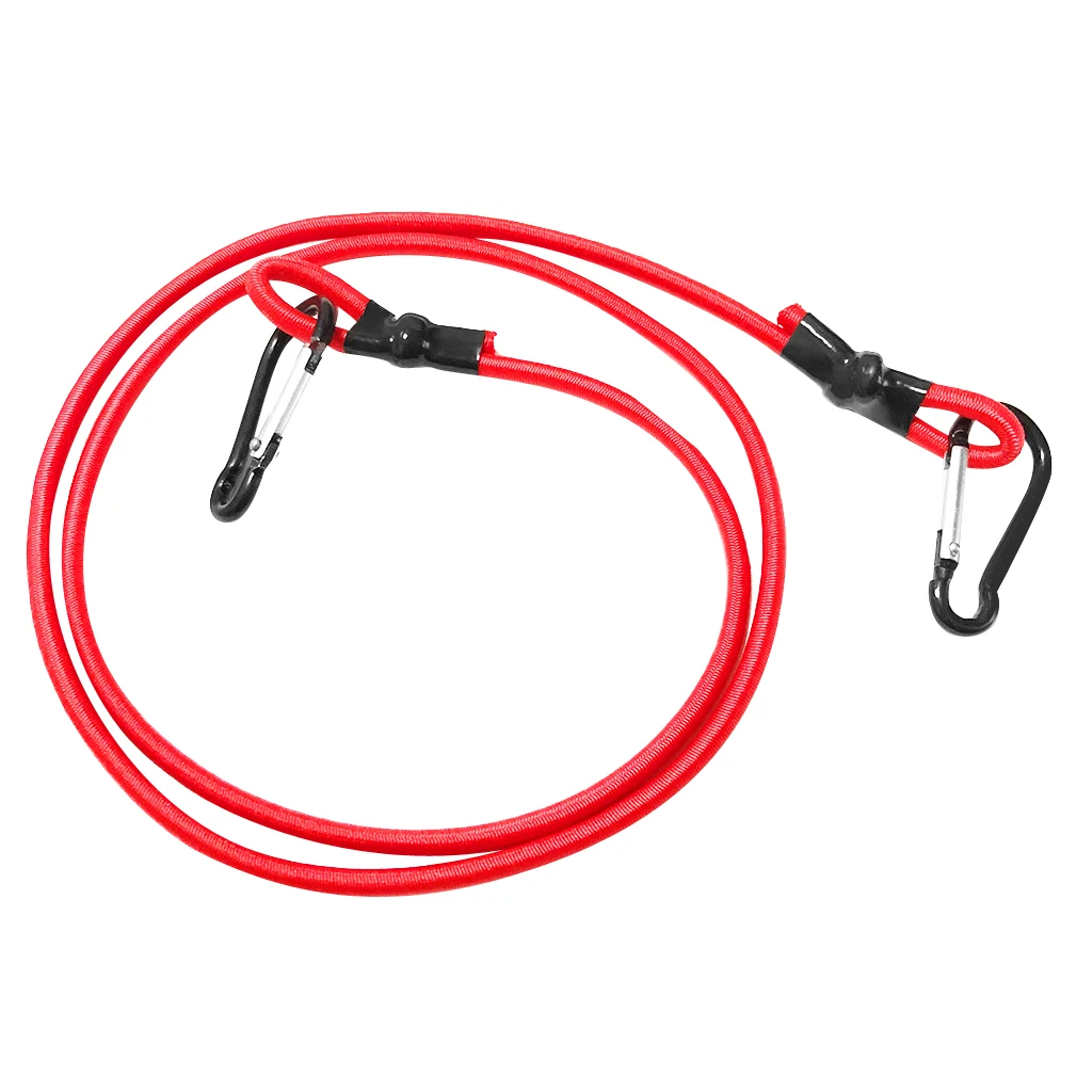 3ft Elastic Kayak Canoe Tow Leash Tow Line Secure Lanyard With 2 Carabiners Kayak Safety Lanyard Kayak Accessories