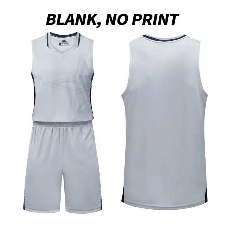 Мужские баскетбольные майки для колледжа, баскетбольная форма на заказ, наборы, Профессиональная баскетбольная форма, быстросохнущая спортивная одежда - Цвет: white